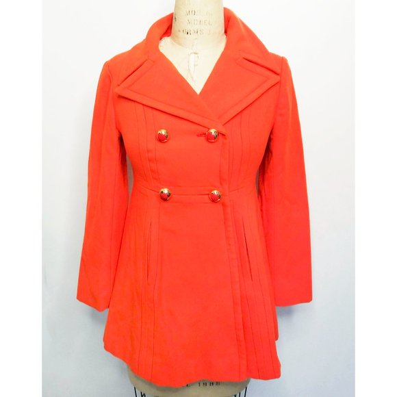 Vintage 1970s Howard Wolf Womens Orange Red Pant Suit Double Beast - Picture 3 of 13